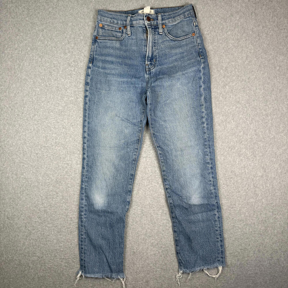 Madewell Women's Size 25 The Perfect Vintage Straight Leg Jeans Blue